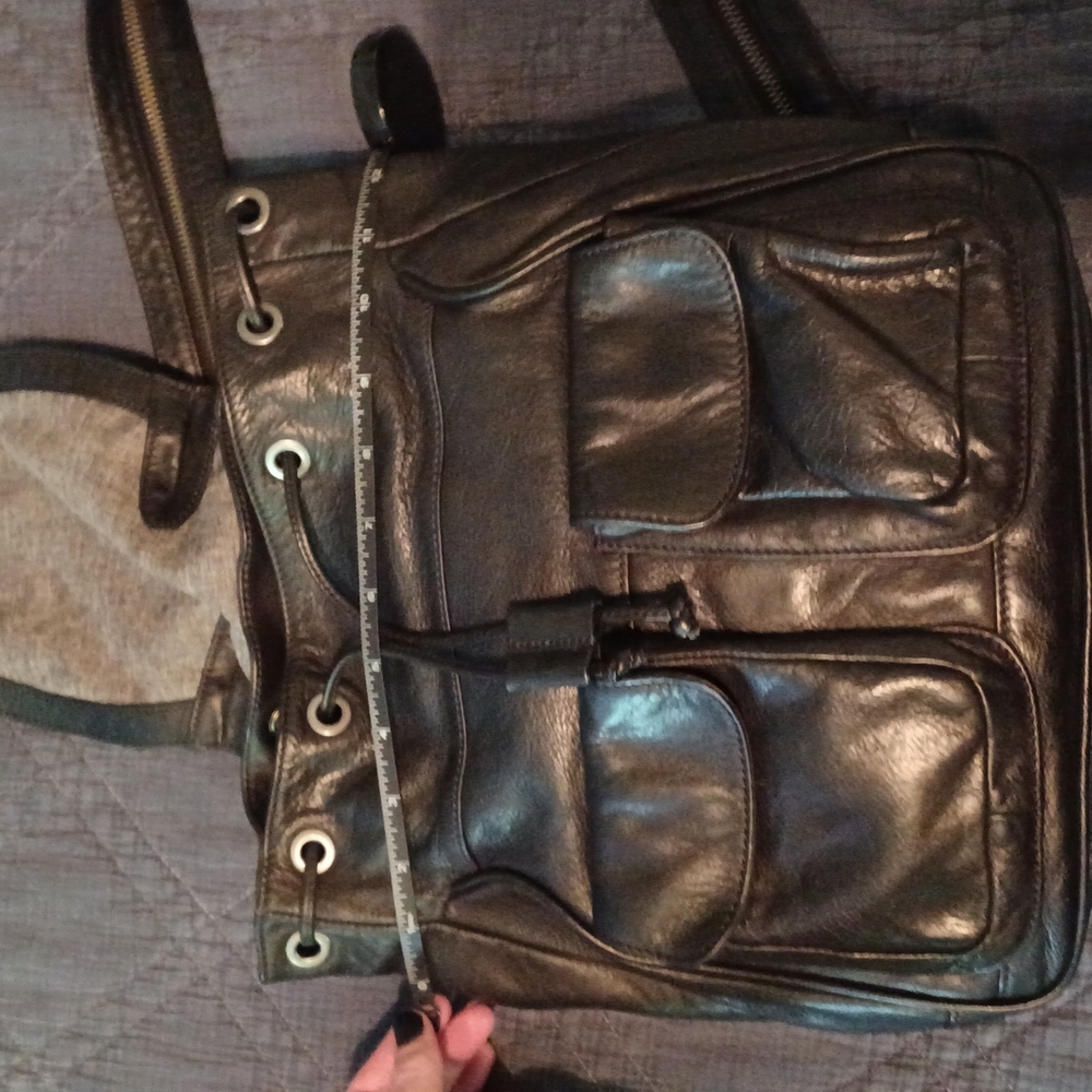 Authentic Trask Soft Durable Leather Backpack - image 8